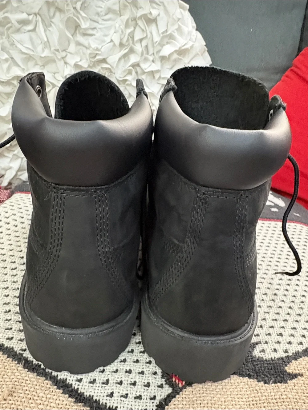Timberland Kids Black Lace-Up Waterproof Boots size 5.5